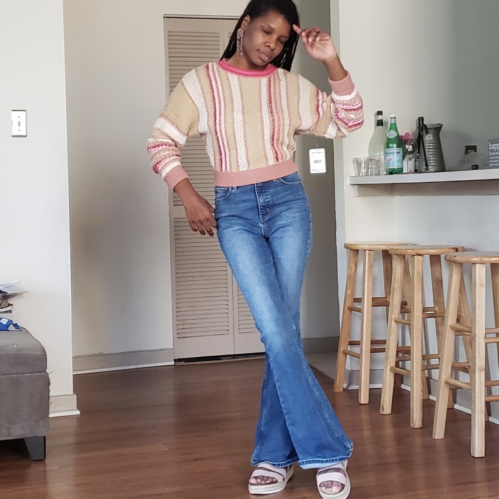 FREE PEOPLE "Sweet Child Combo" Sweater - Picture 11 of 16